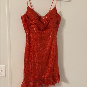 Red homecoming dress